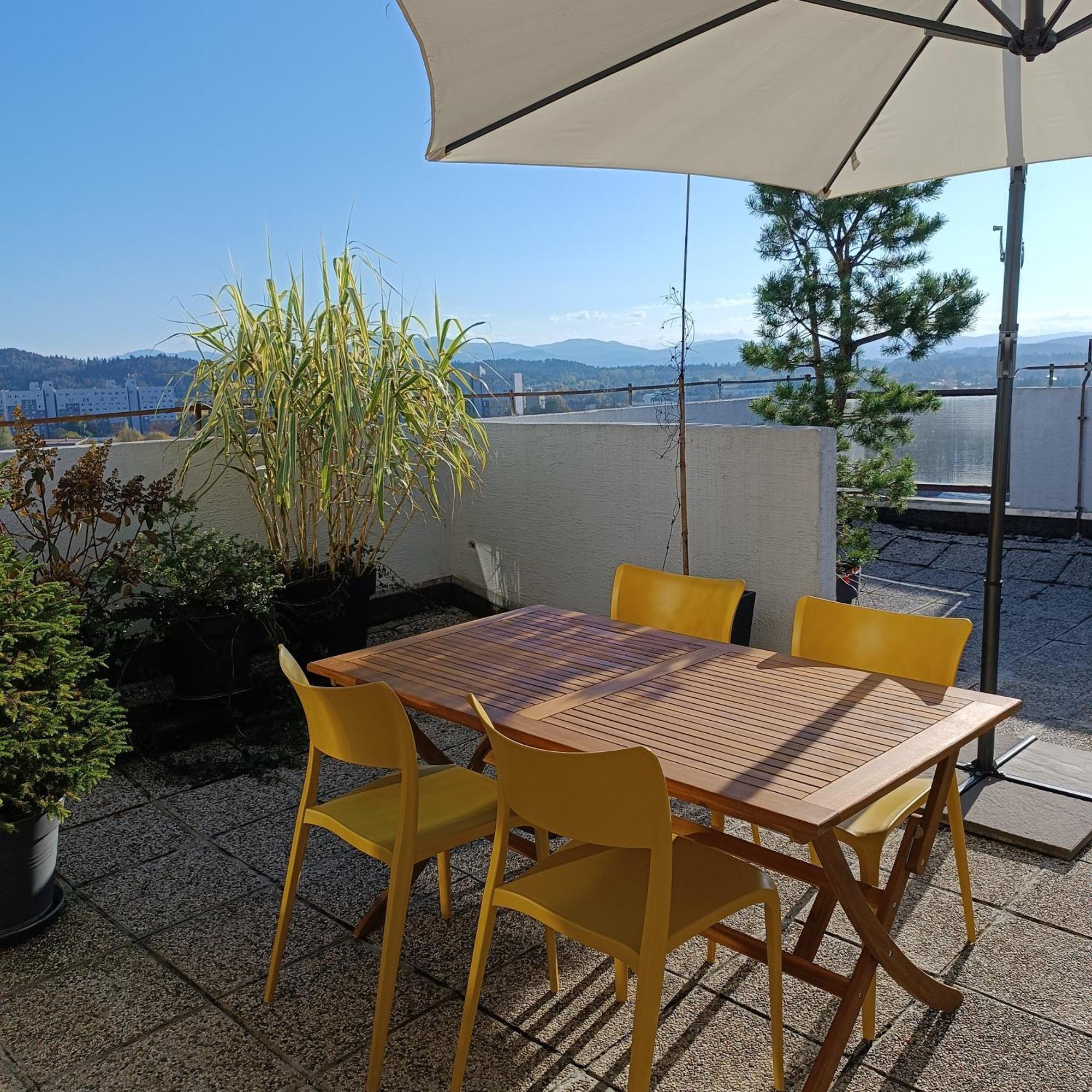 Bright Penthaus Apartement, with a wonderful view Laibach Exterior foto
